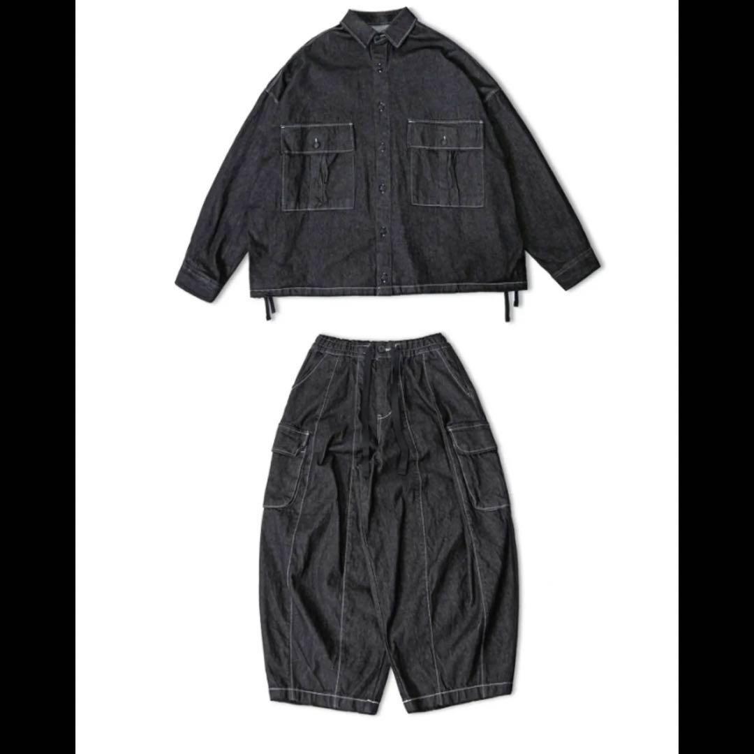 anglan デニムセットアップ ストリートシック、海外ストリート - メルカリ