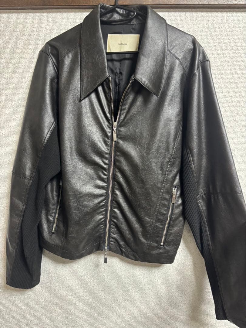 Jent Louis ダブルジップレザージャケット ジェントルイス - メルカリ