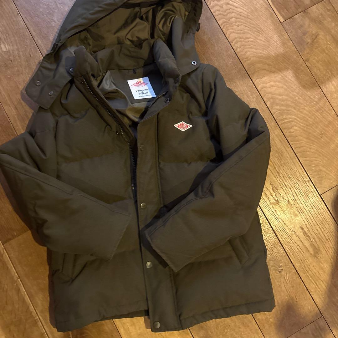美品　36sizeダントン カーキ色ダウンジャケット
