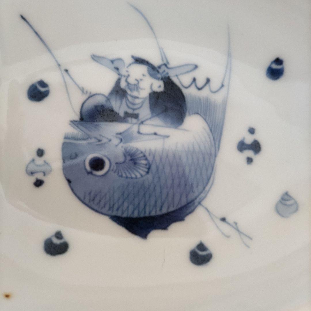 ユニークな珍しい 古伊万里 恵比寿様図 骨董 アンティーク