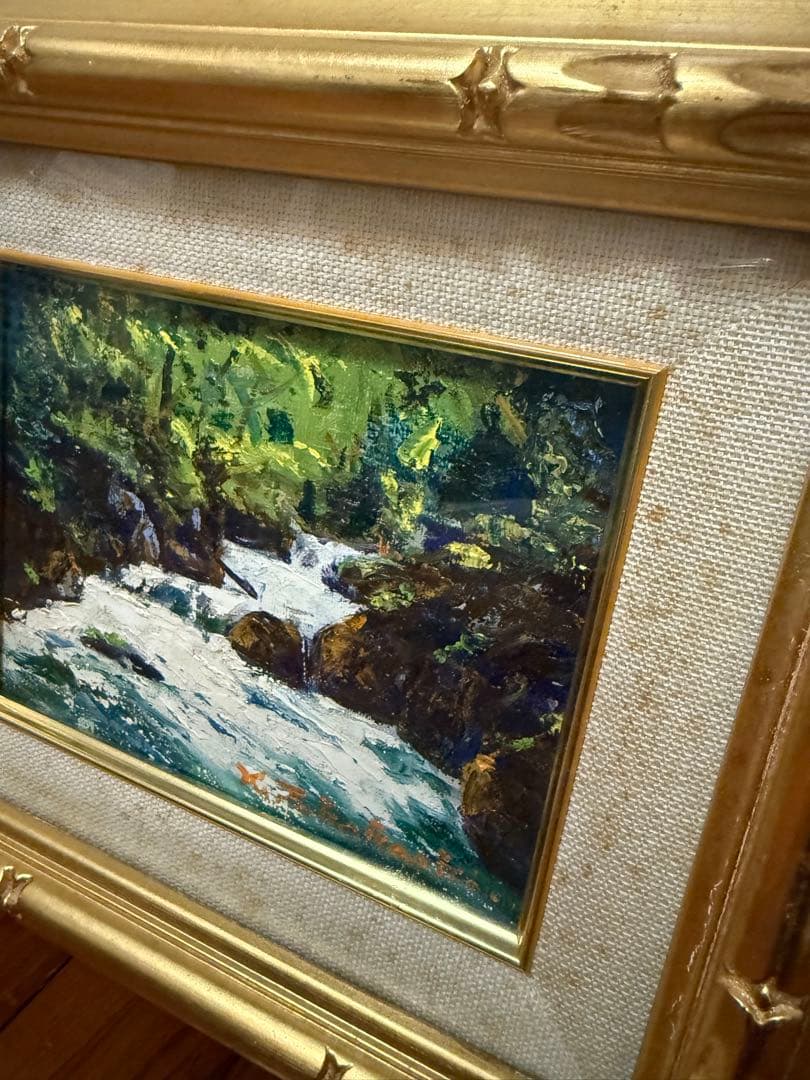 18.「奥入瀬」髙橋一善 油絵 - メルカリ