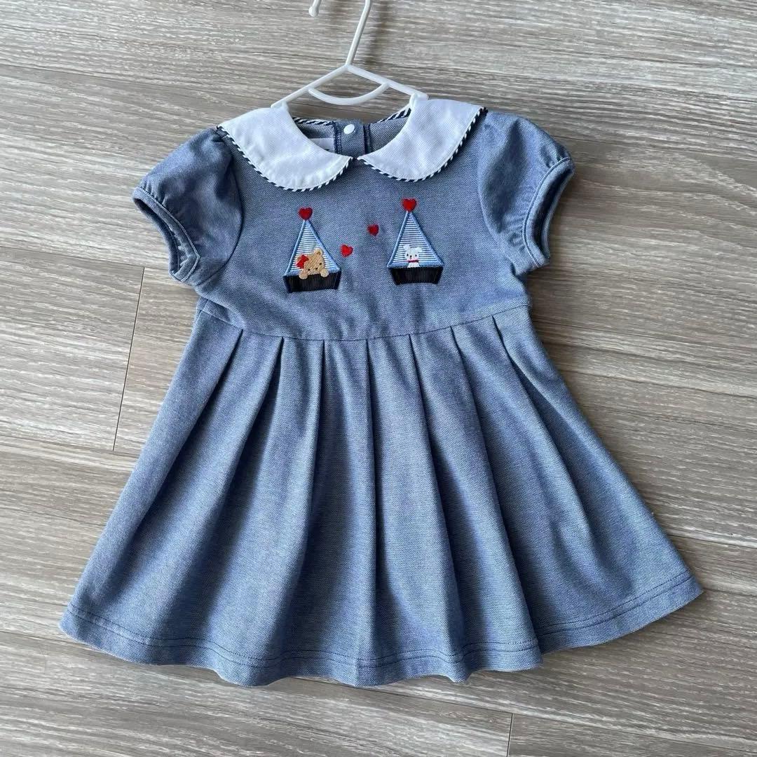 familiar フレアワンピース　80