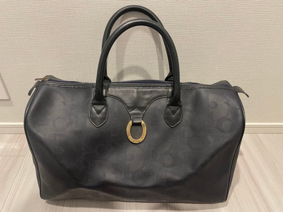 【美品】Dior ボストンバッグ　ネイビー 楽天市場】（美品）クリスチャン ディオール Christian Dior グルーヴ
