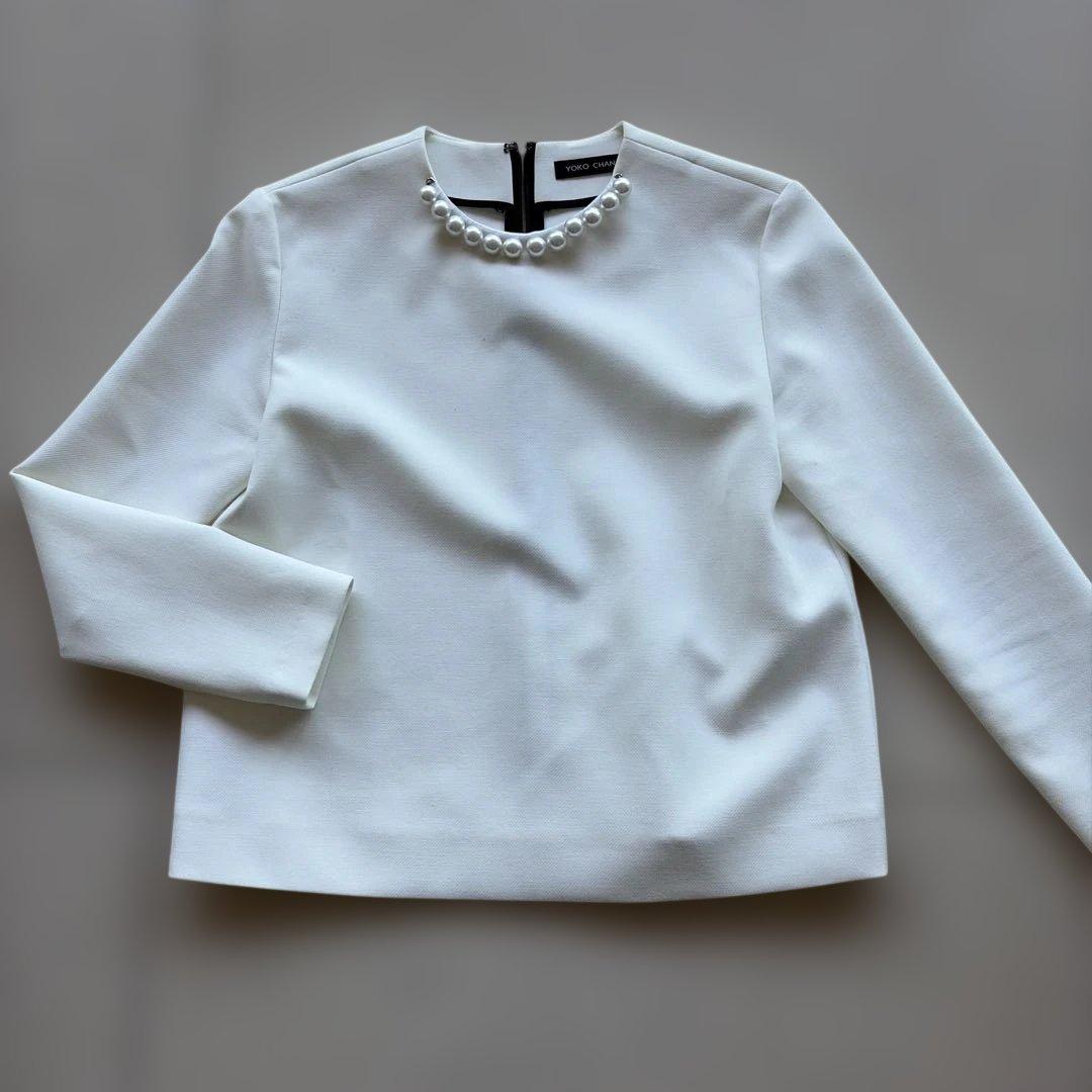 YOKO CHAN ヨーコチャン　トップス　パール長袖トップス　約6万円のお品