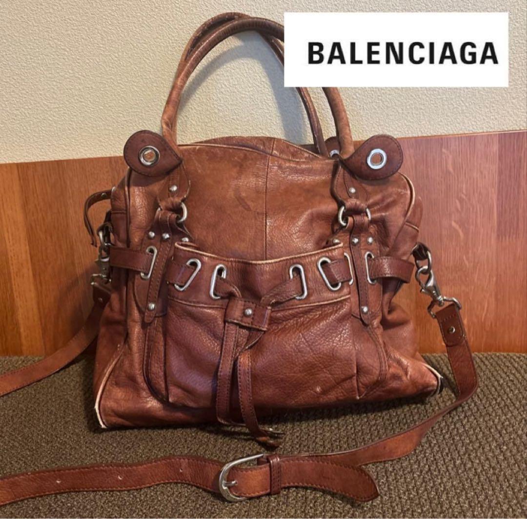 バレンシアガ オーバーサイズ スクエア トートバッグ タグあり