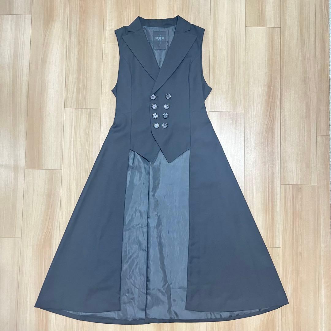 BPN FOR MEN ノースリーブロングダブルジャケット