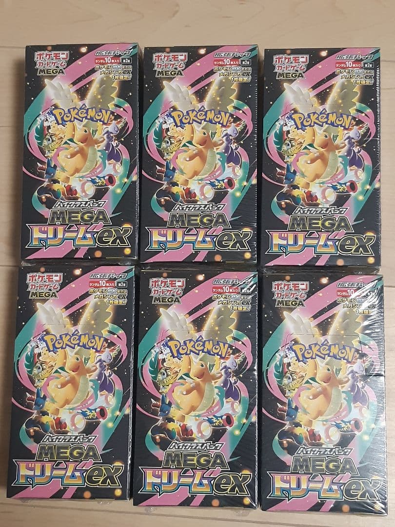 ポケモンカード MEGAドリームex シュリンク付き 6BOX - メルカリ