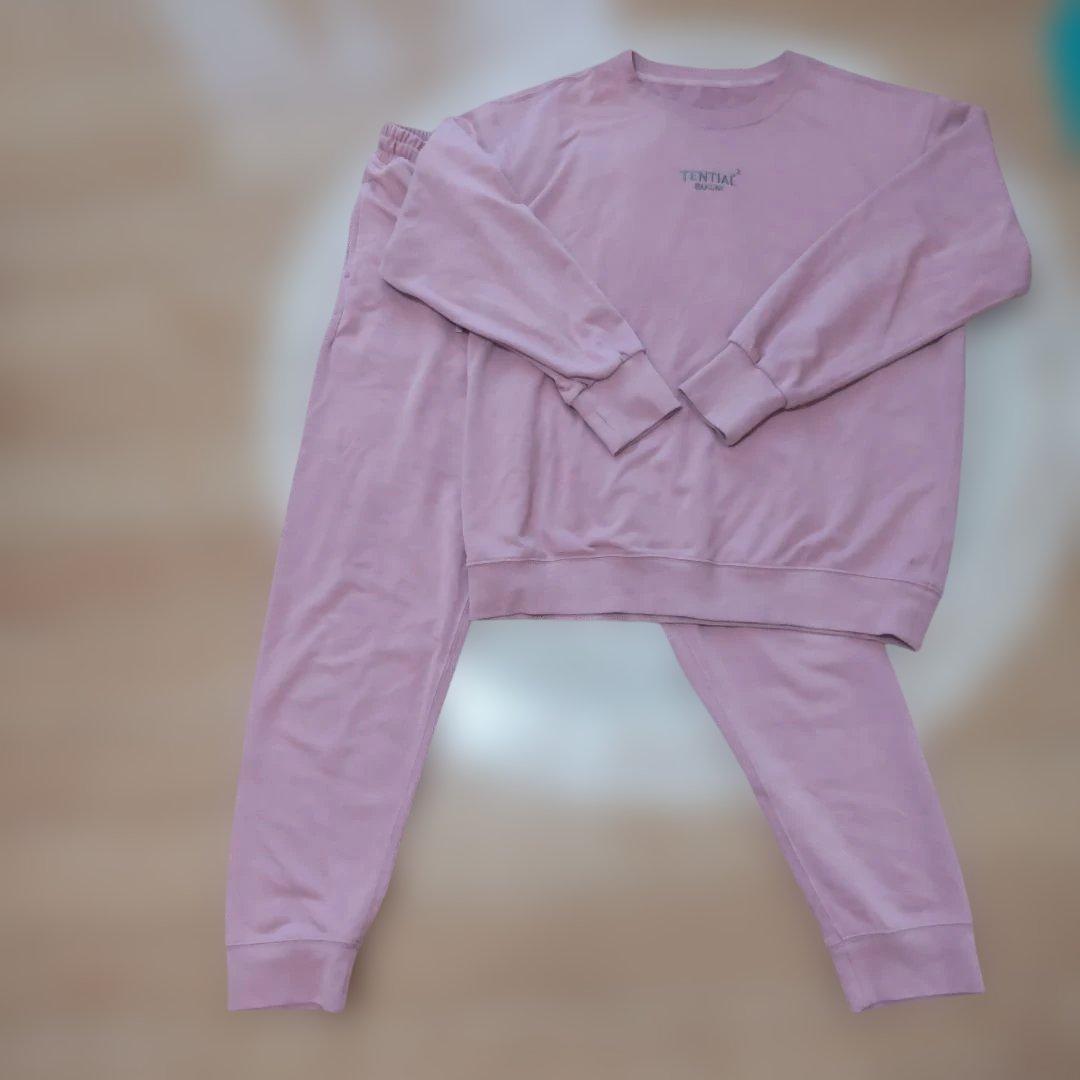 テンシャル バクネ スウェット上下セット ピンク L SELFLAME 美品