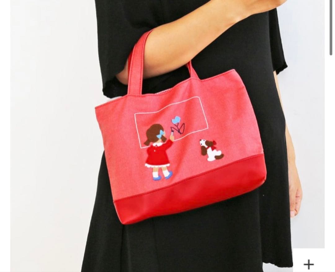 familiar ファミリア 70周年 レア 限定 デニム ミニバッグ レッド