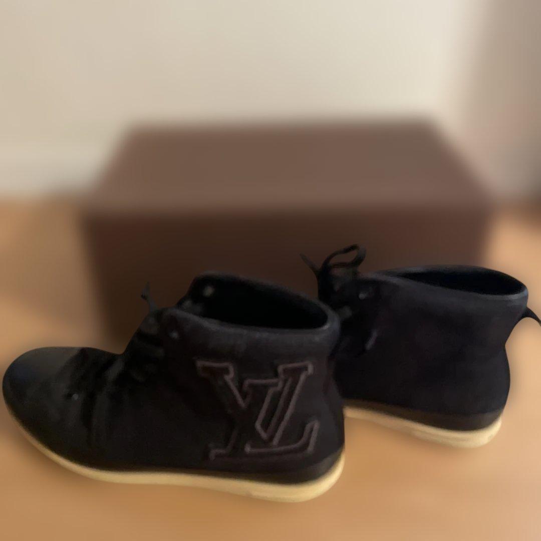ルイヴィトン　ハイカットレザーシューズ