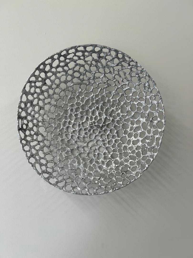 渡辺遼　アルミニウム　皿　壁掛け