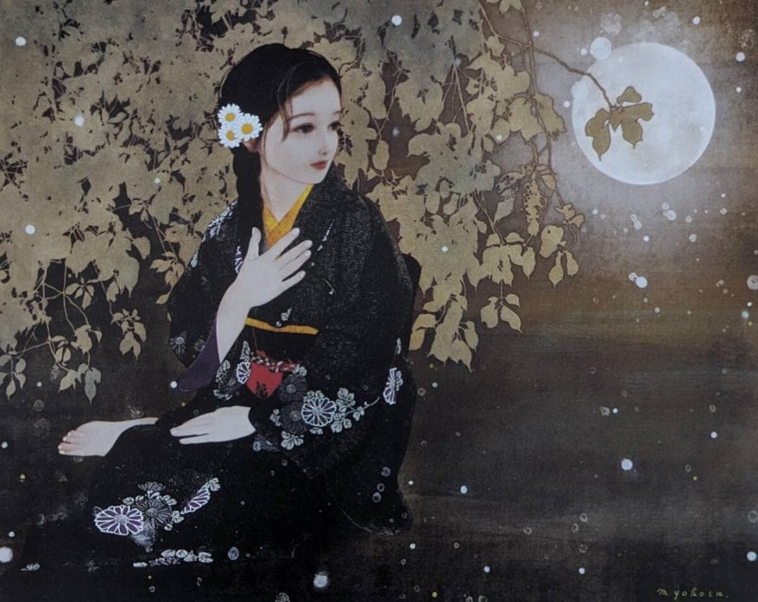 横田美晴　「金雲雀」、厳選、希少画集・額装画、人気作品、新品高級額 額装付