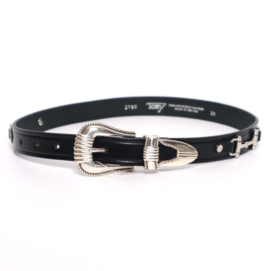 TORY LEATHER トリー USA製 ホースビット ウエスタンベルト 28