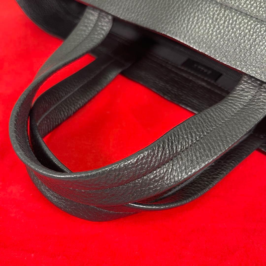 超美品✨】BALLYバリーメンズビジネスバッグトートレザーBロゴ黒船型A4