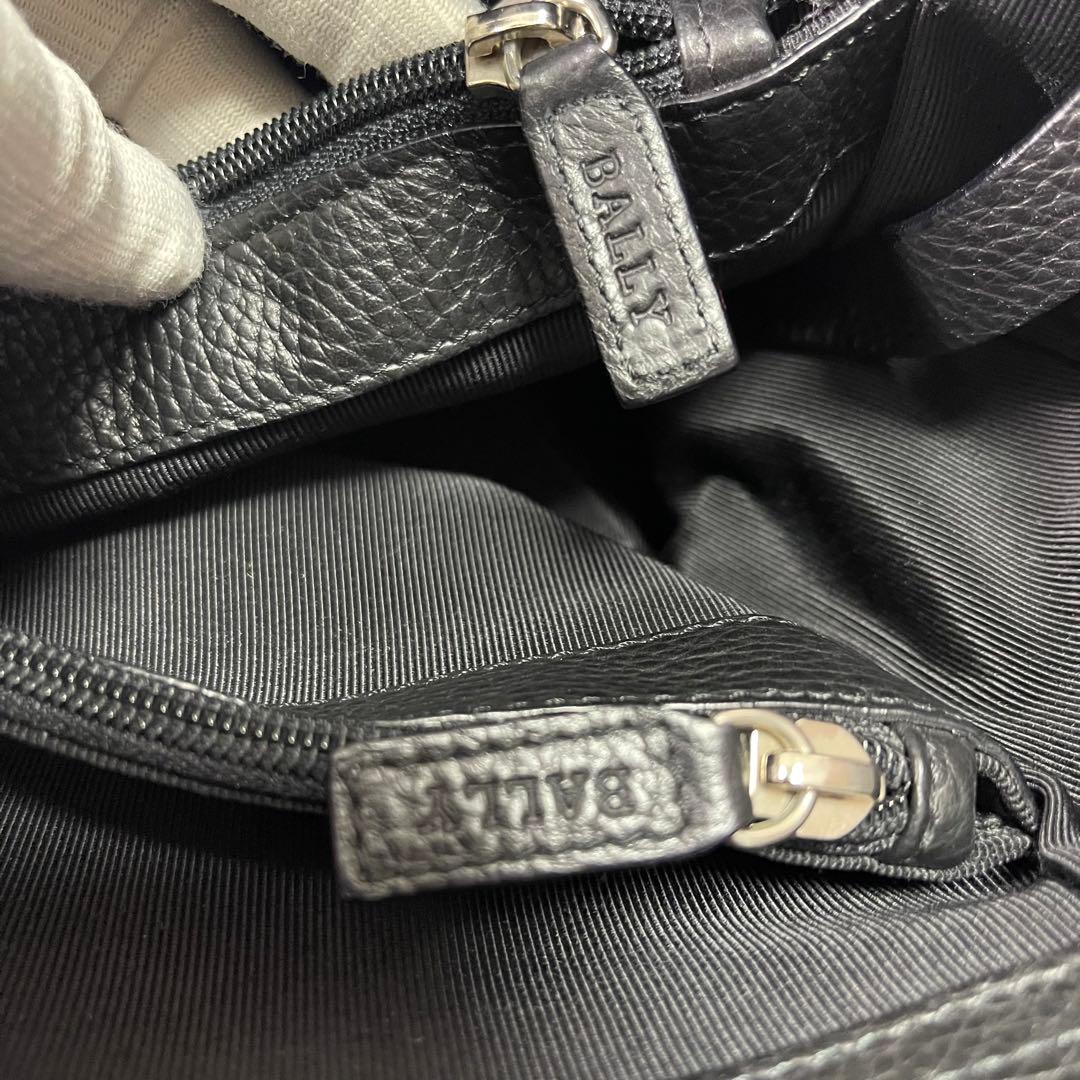 超美品✨】BALLYバリーメンズビジネスバッグトートレザーBロゴ黒船型A4