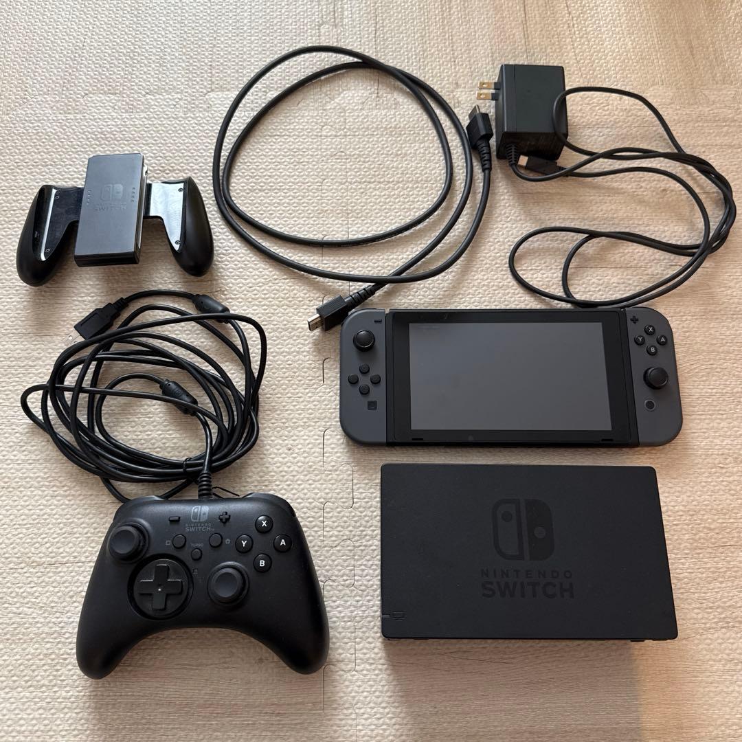 Nintendo Switch 本体 グレー　付属品、純正コントローラー付き Amazon.co.jp: 【任天堂純正品】Joy-Con (L) / (R) グレー : ゲーム