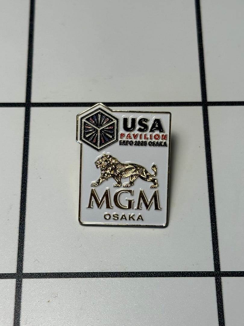 USA Pavilion MGM ピンバッジ 大阪万博VIP用