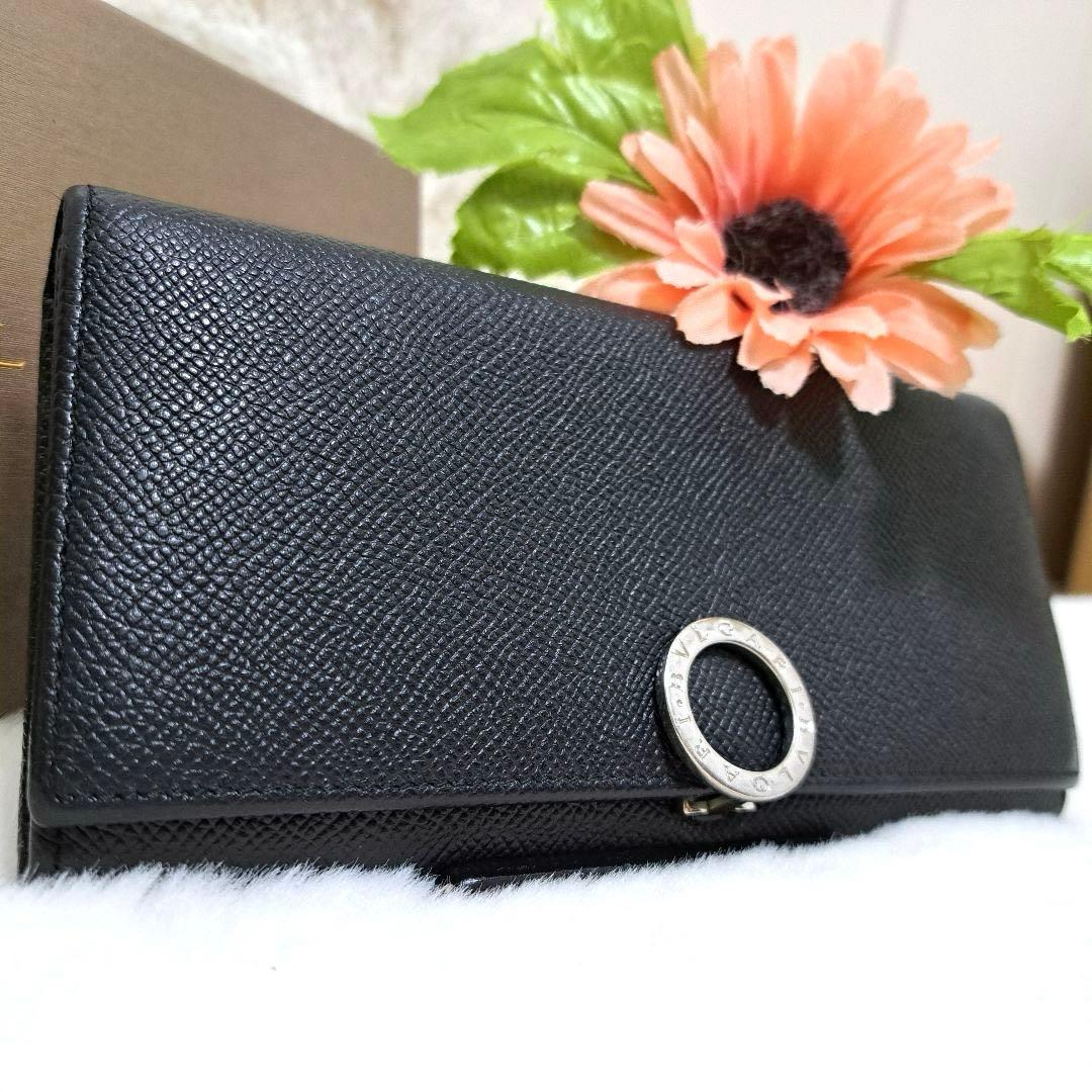 ✨極美品　付属品完備✨ブルガリ　長財布　ロゴクリップ　icチップ搭載　レザー