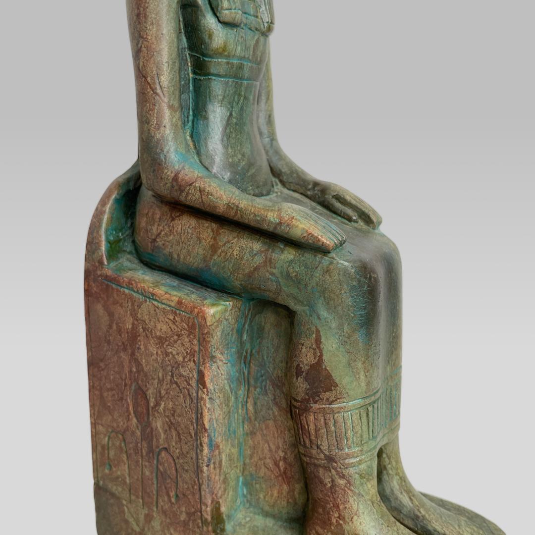 レプリカ】古代エジプト文明 セメクト 石像 アートオブジェ 置物