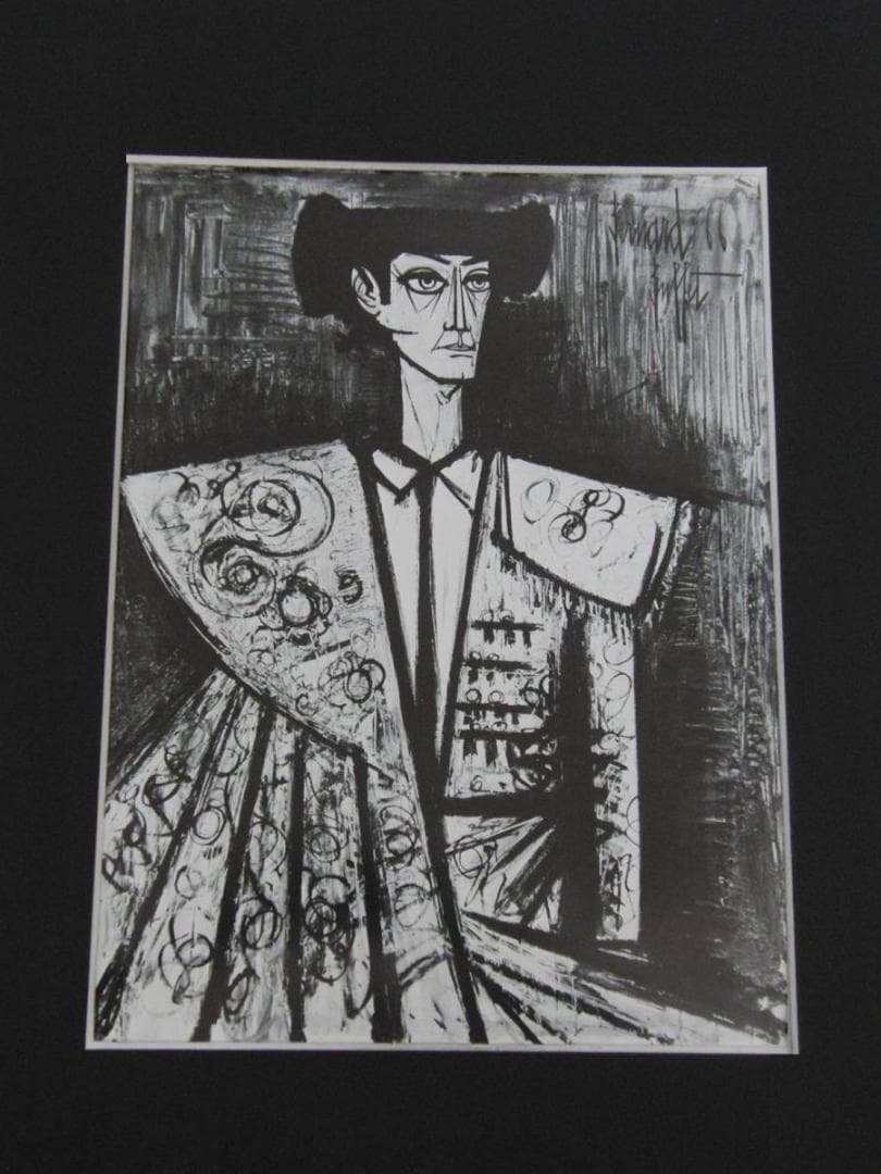 ベルナール・ビュッフェ【LA CORRIDA-Torero】希少な額装用画集より