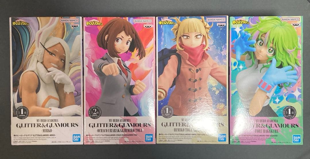 僕のヒーローアカデミア　GLITTER & GLAMOURS まとめ売り 僕のヒーローアカデミア GLITTER&GLAMOURS 麗日お茶子 トガヒミコ 6体