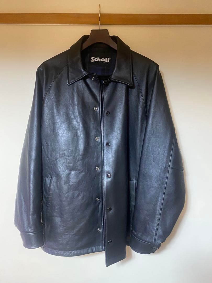 m*k様 Schott sophnet レザー　コーチジャケット
