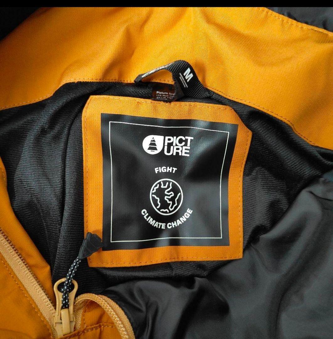 ピクチャー スノーボードウェア上下セット メンズ 黒 オレンジ