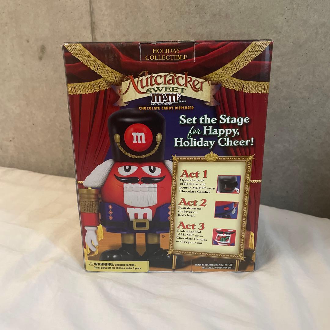 6/22処分】m&m's ディスペンサー くるみ割り人形 オレンジ 激レア