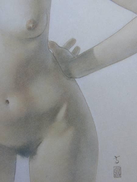 高塚省吾、白南風、希少画集画、新品額装付