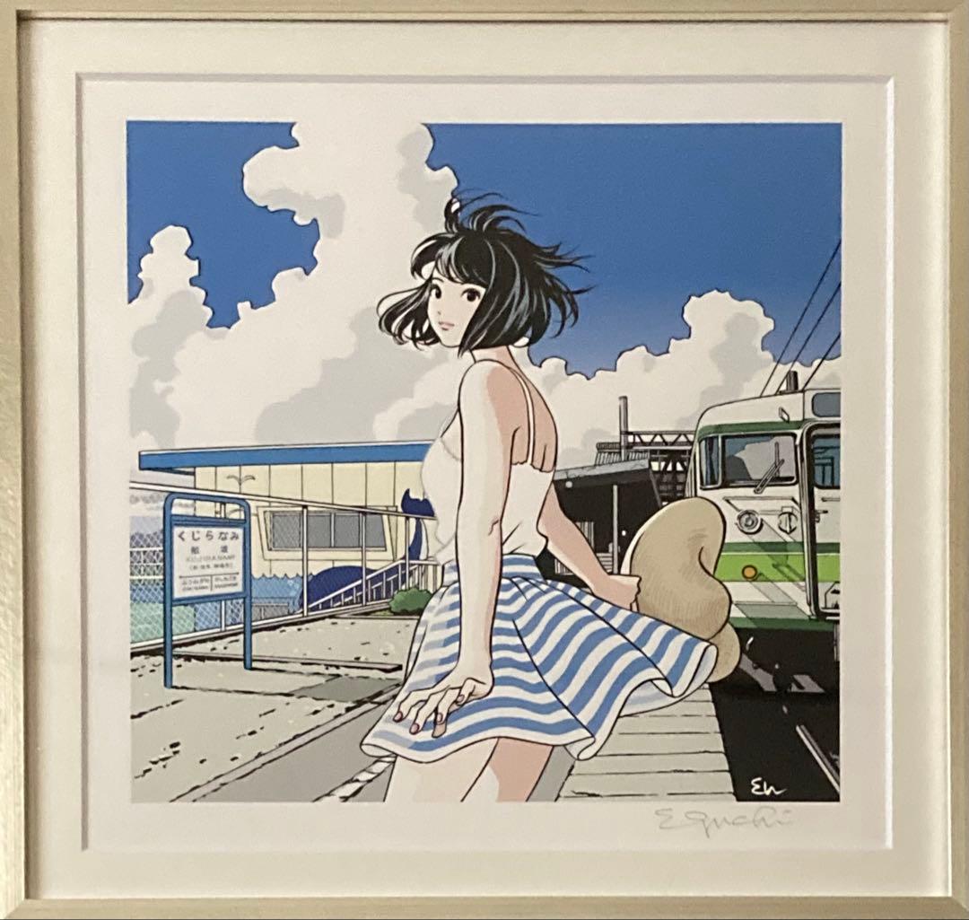 江口寿史　「日曜日のサマートレイン」　サイン入り　ゆうたろー so nice・RYUTist × 江口寿史｜『日曜日のサマートレイン』ジャケット