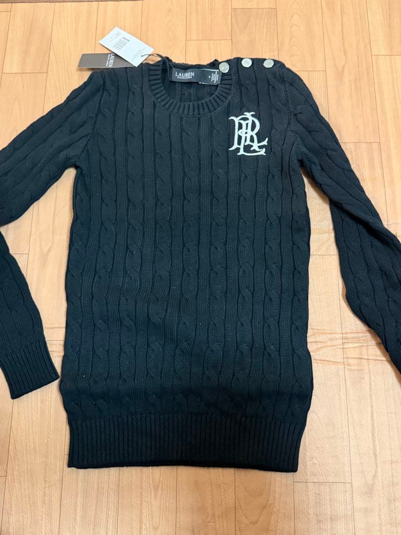 Polo ラルフローレン ケーブルニットセーターブラック POLO RALPH LAUREN（ポロ・ラルフローレン） ニット セーター ケーブル