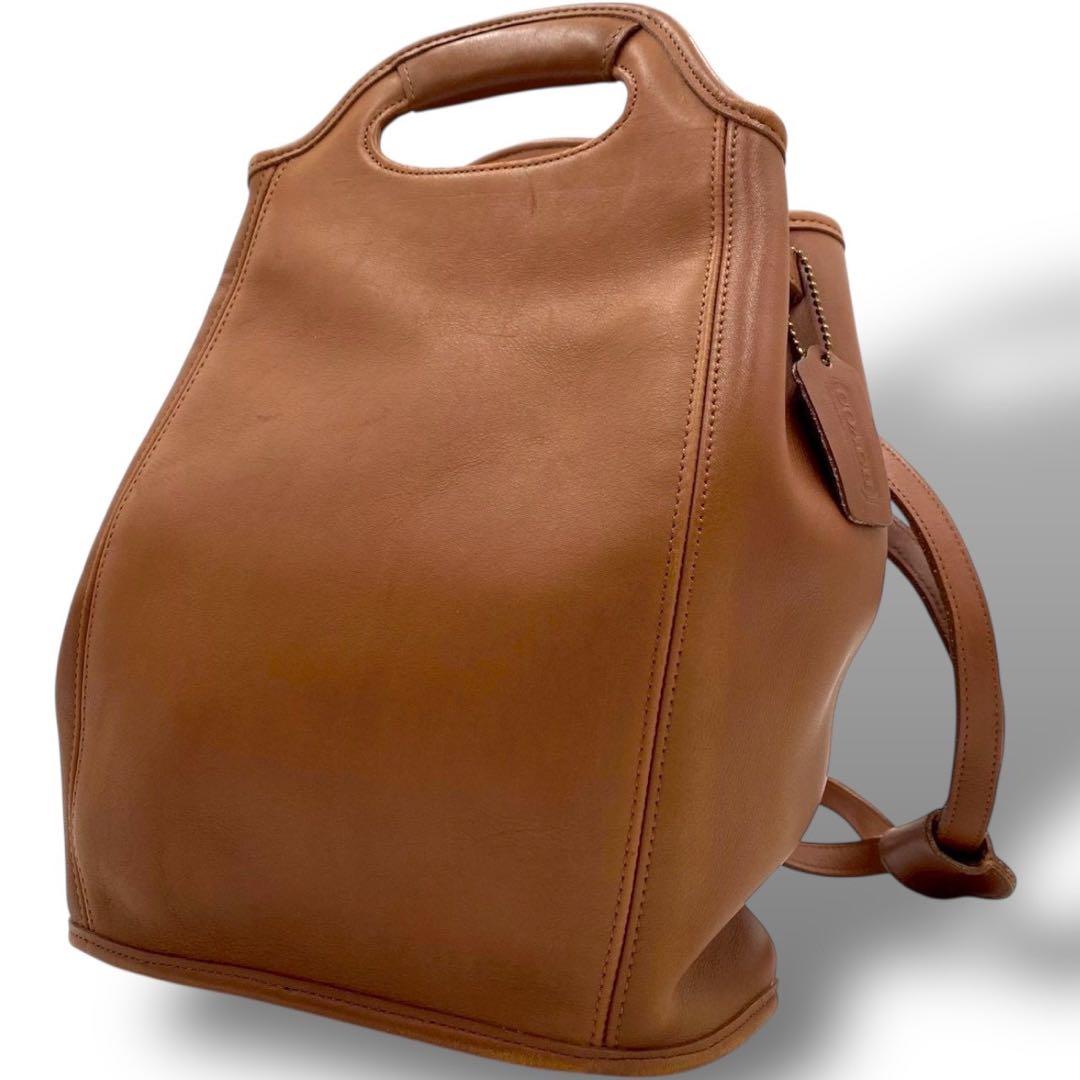 バッグ Coach Vintage Drawstring Backpack brown