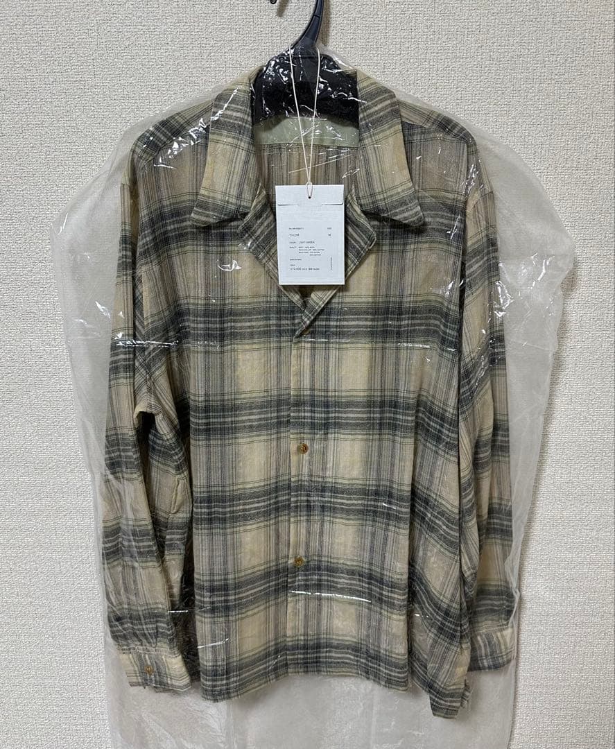 NICENESS THOM OPEN COLLAR JACKET SHIRT M - メルカリ