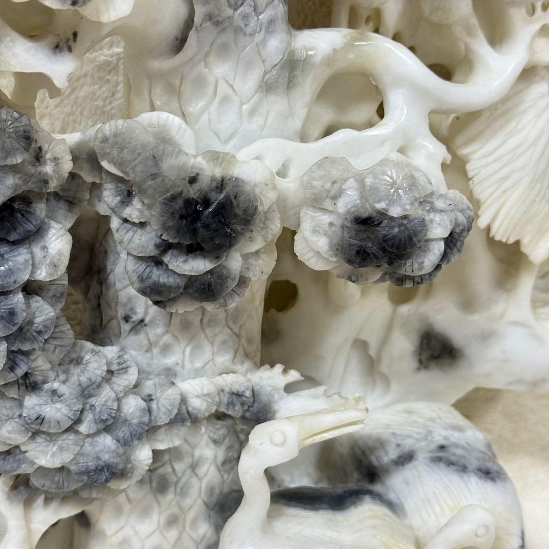 鑑賞石 飾り石 古美術品 骨董品 石彫刻 彫刻 美術 細密細工 時代物