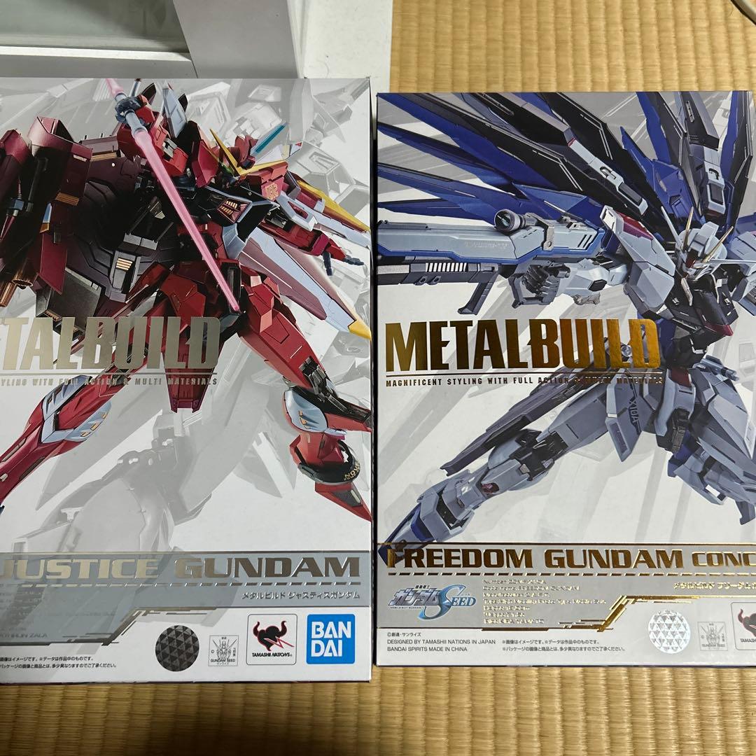 き*ん様 メタルビルドジャスティスガンダム＆メタルビルドフリーダムガンダム むめまま | METAL BUILD フリーダムガンダム&ジャスティスガンダム