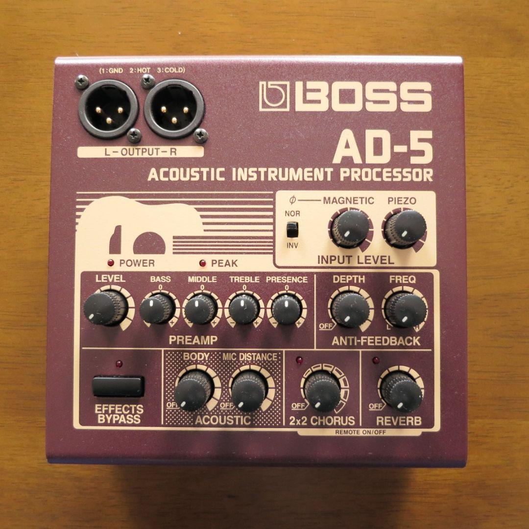 美品】BOSS AD-5 アコギ用 プリアンプ