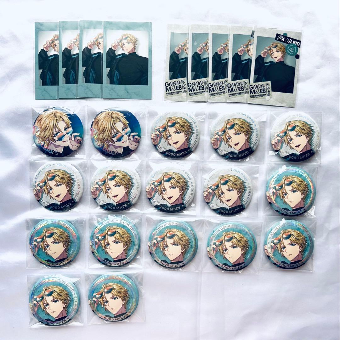 にじさんじ GOOOMiiES エクス・アルビオ 缶バッジ チェキ風カード