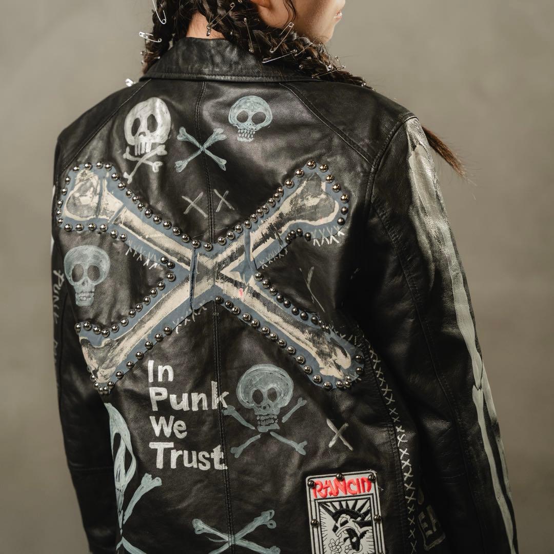 鋲ジャン レア カスタムライダース レザーライダース - メルカリ