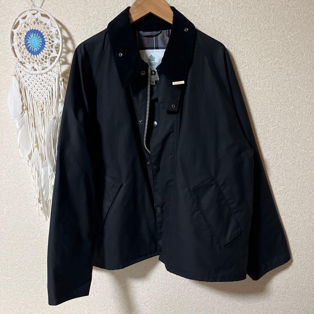 Barbour トランスポートブラックジャケット 36