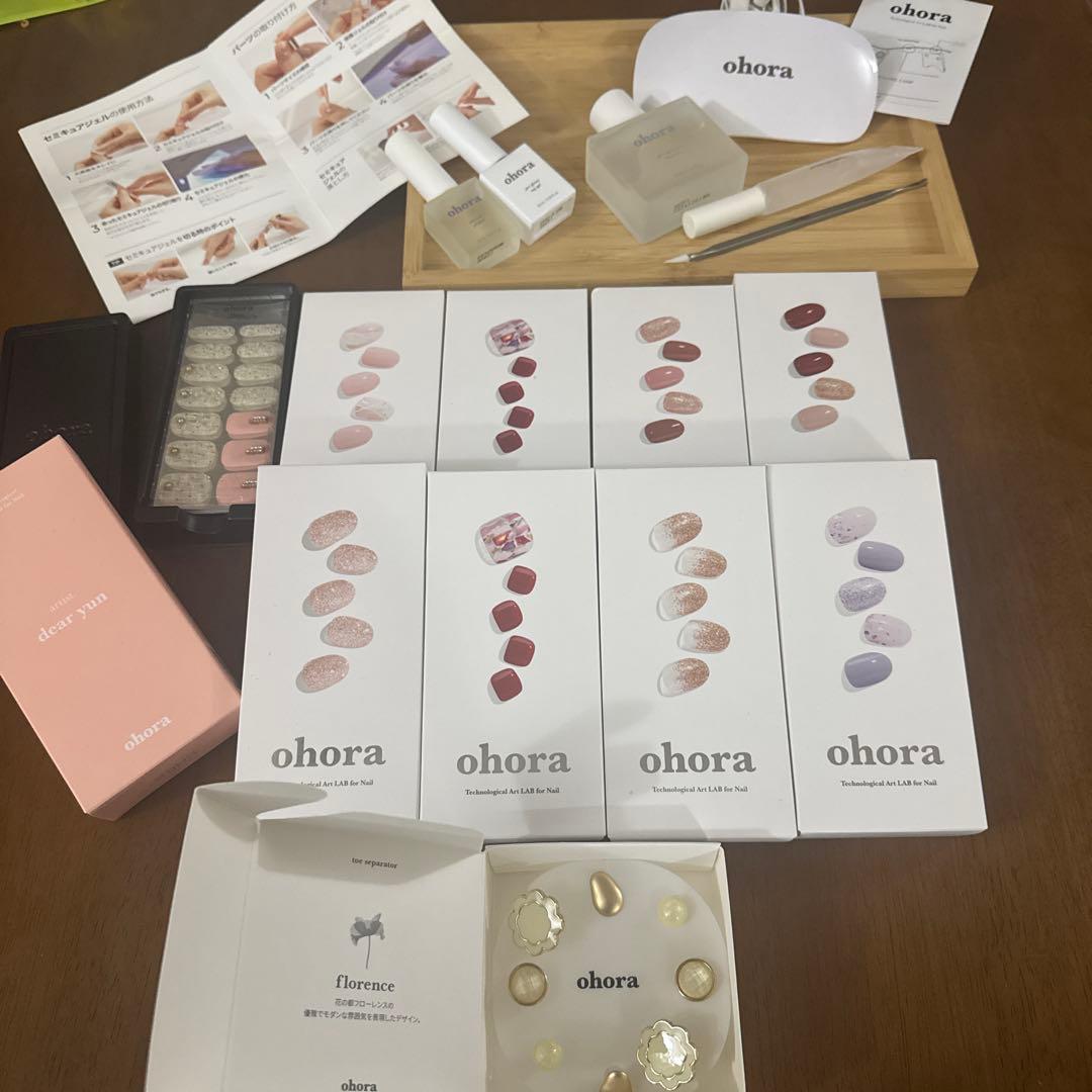 新品未使用　ohora オーホラネイル　スタートキット　総計25000円分以上