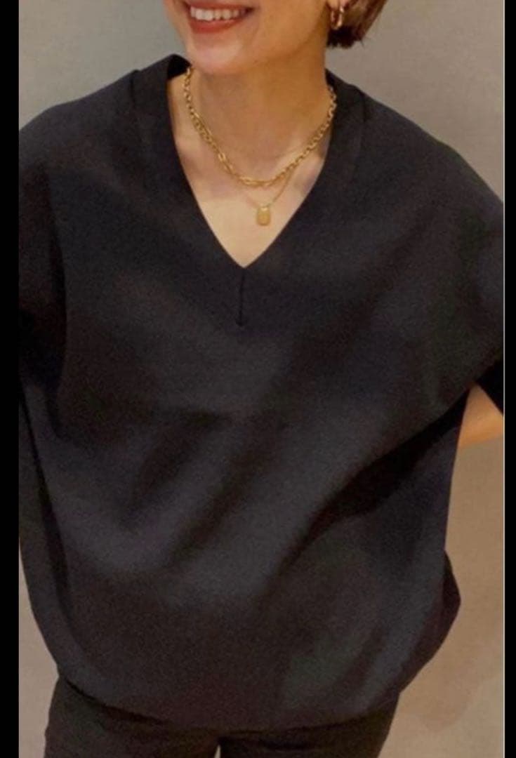 Deuxieme Class Heartrich Vネックプルオーバー