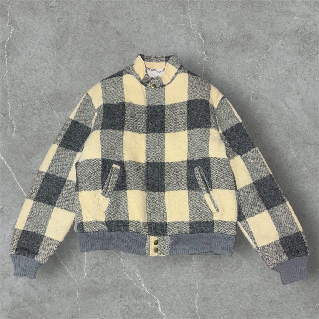 70’s Woolrich ウールハリントンジャケット USA製 短丈 裏ボア