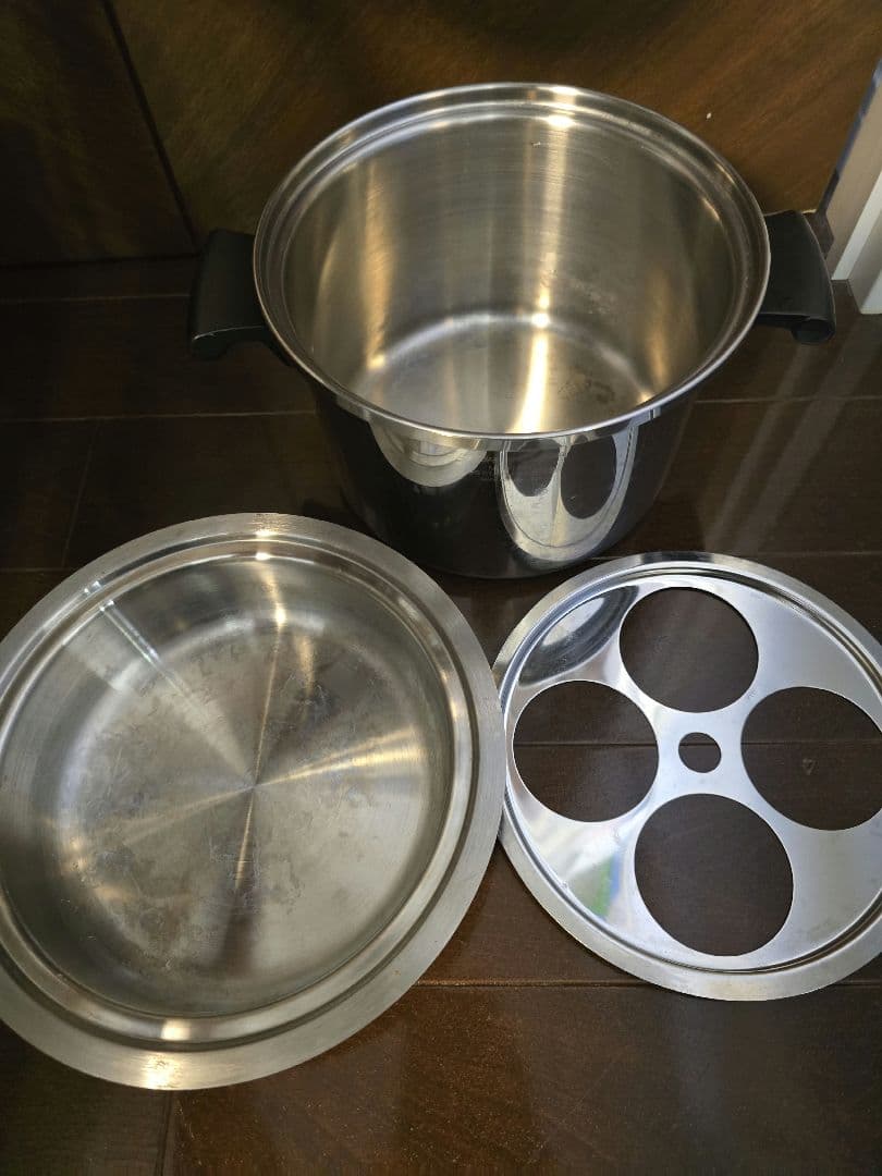 アムウェイ鍋 4Lシチューパン & 仕切り板 & 万能カップ 6個セット