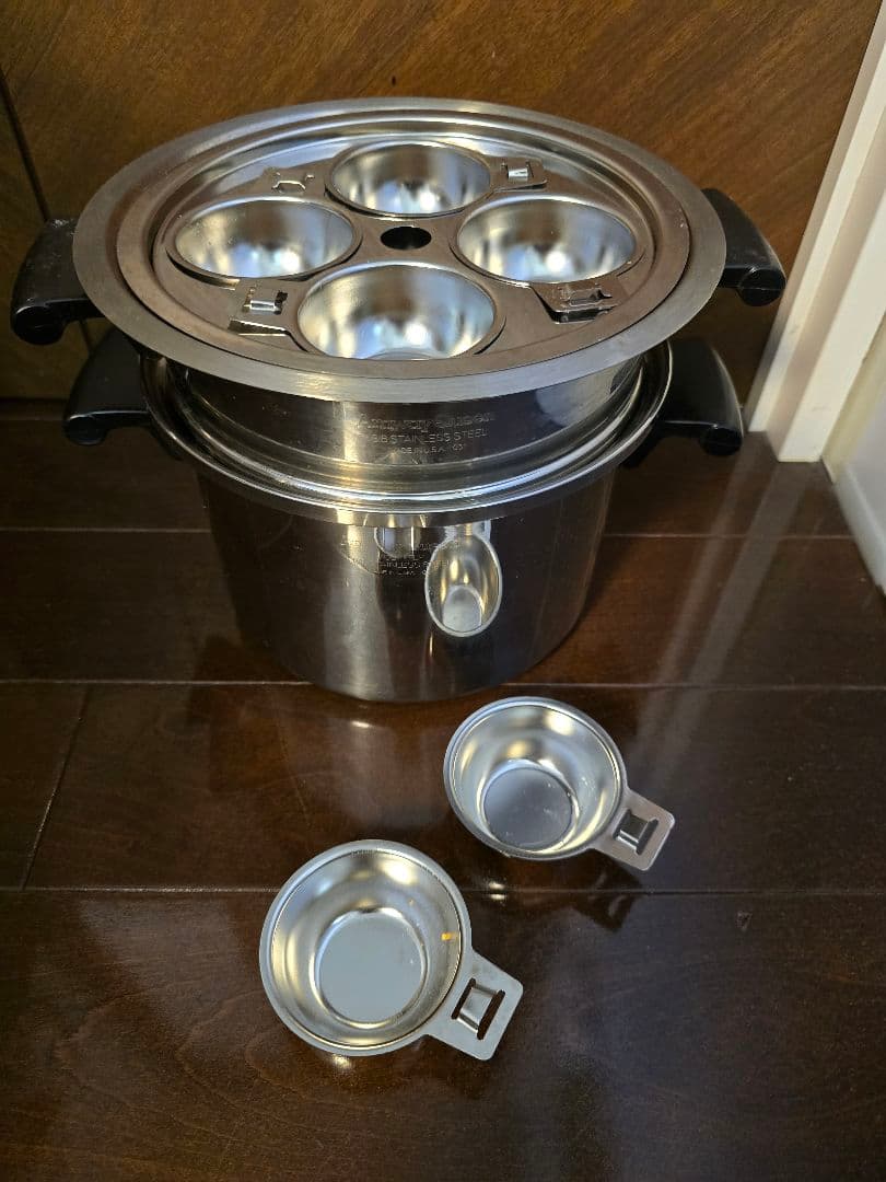 アムウェイ鍋 4Lシチューパン & 仕切り板 & 万能カップ 6個セット