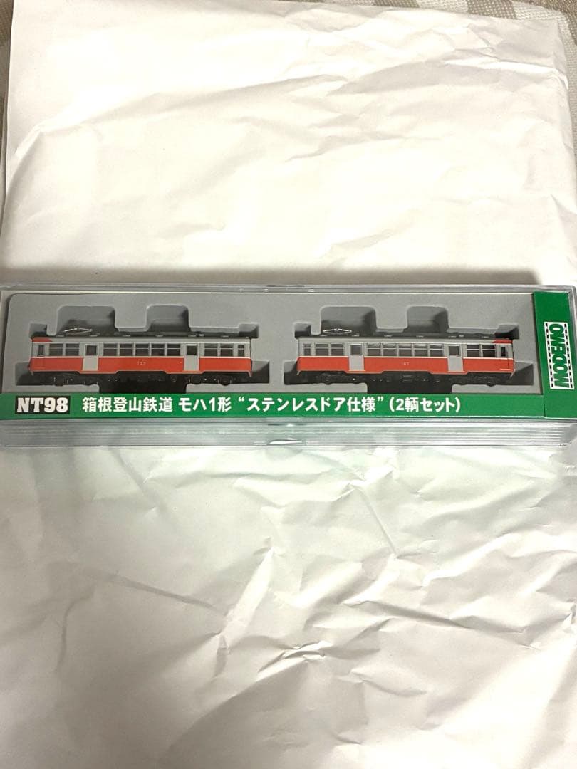 箱根登山鉄道モハ1形 ステンレスドア仕様(2輌セット) ライト点灯動力動作確認済 箱根登山鉄道 モハ1形 “ステンレスドア仕様” (2両セット) (鉄道模型