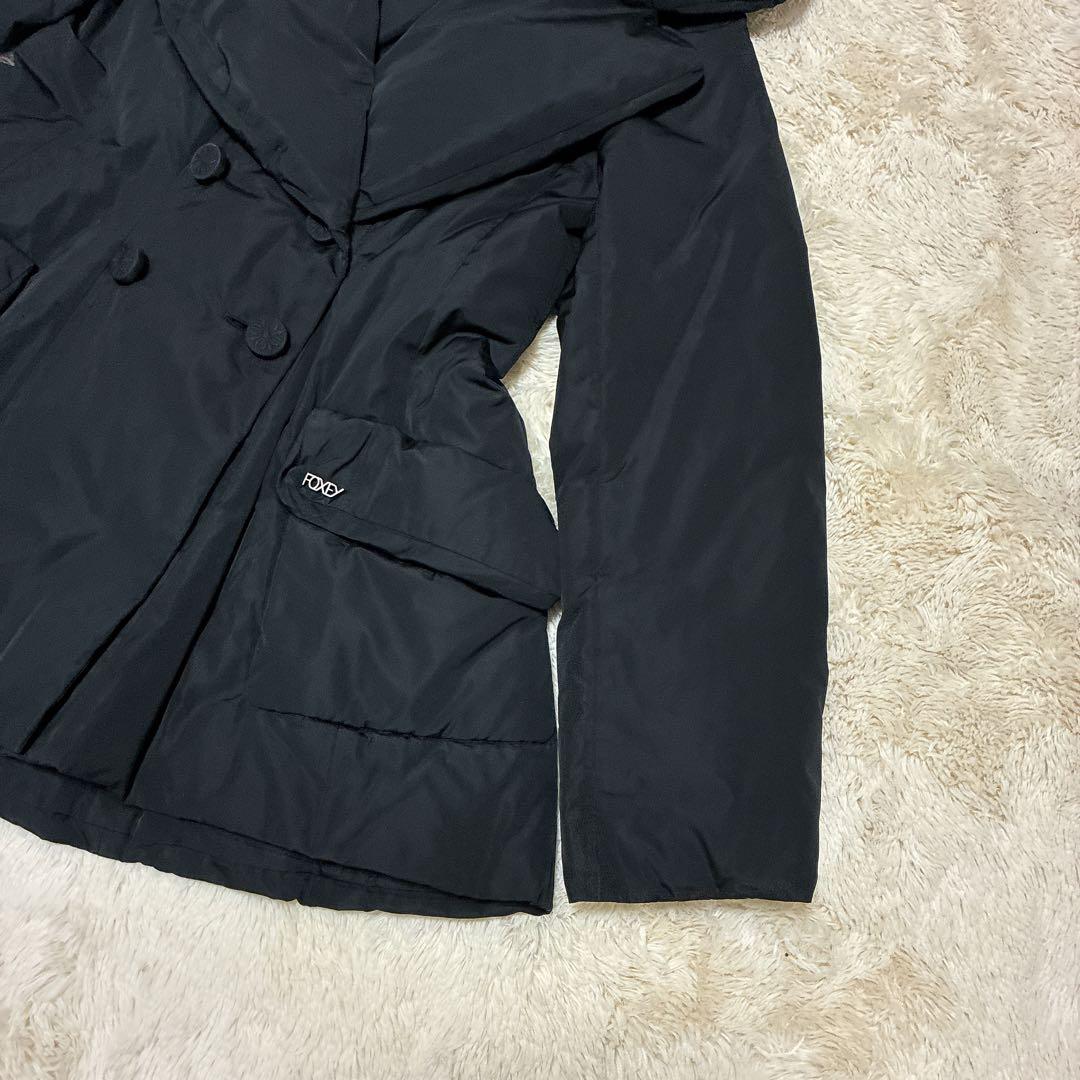 近年モデル】フォクシー ダウンジャケット ダブル くるみボタン 女優襟