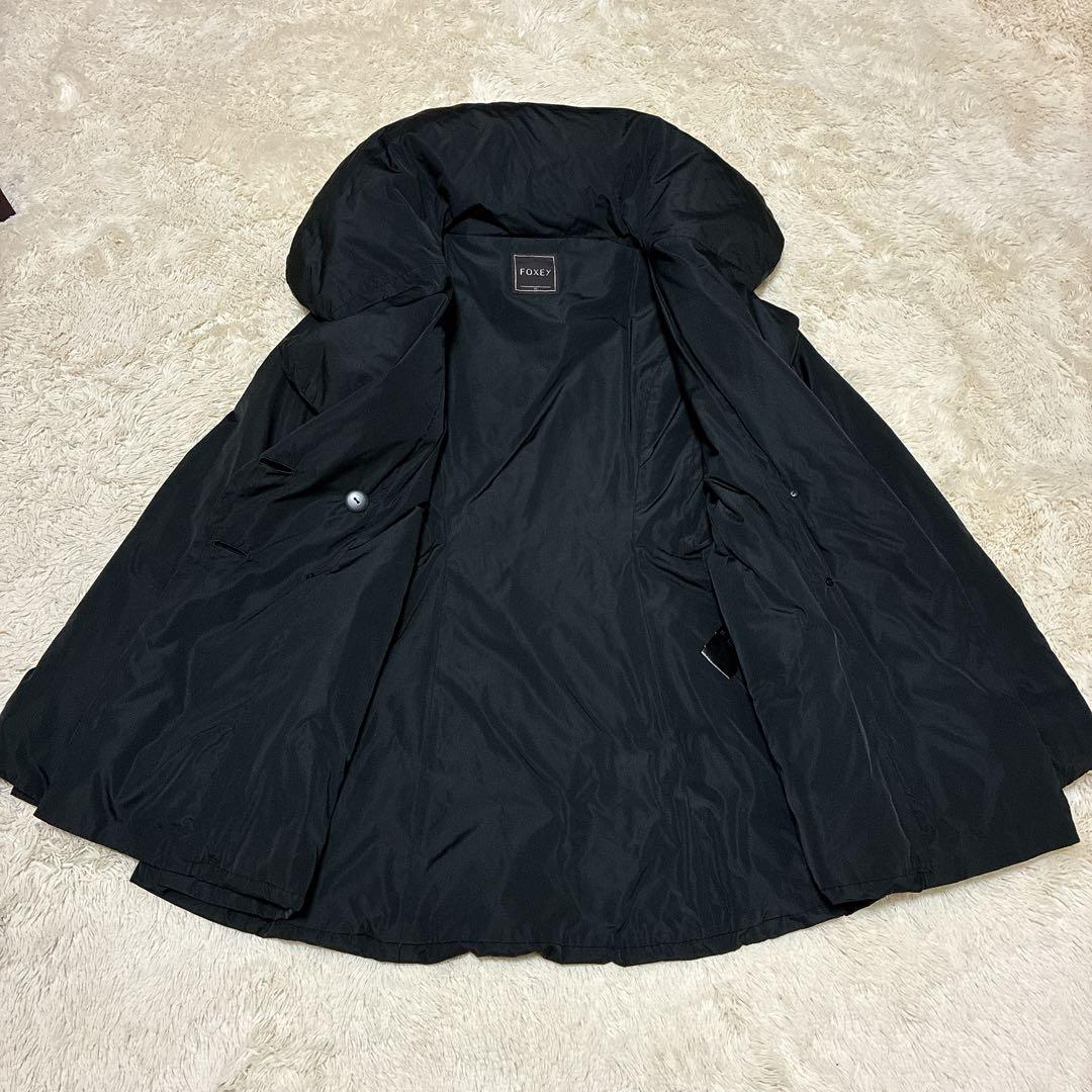 近年モデル】フォクシー ダウンジャケット ダブル くるみボタン 女優襟