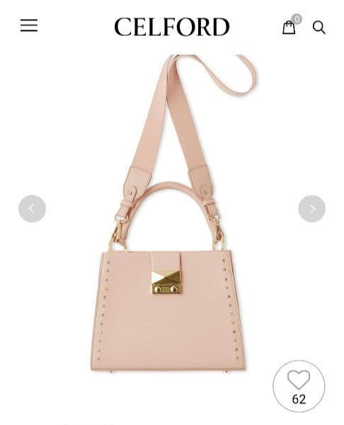 セルフォード リュタンビジュースタッズハンドバッグ　ピンク