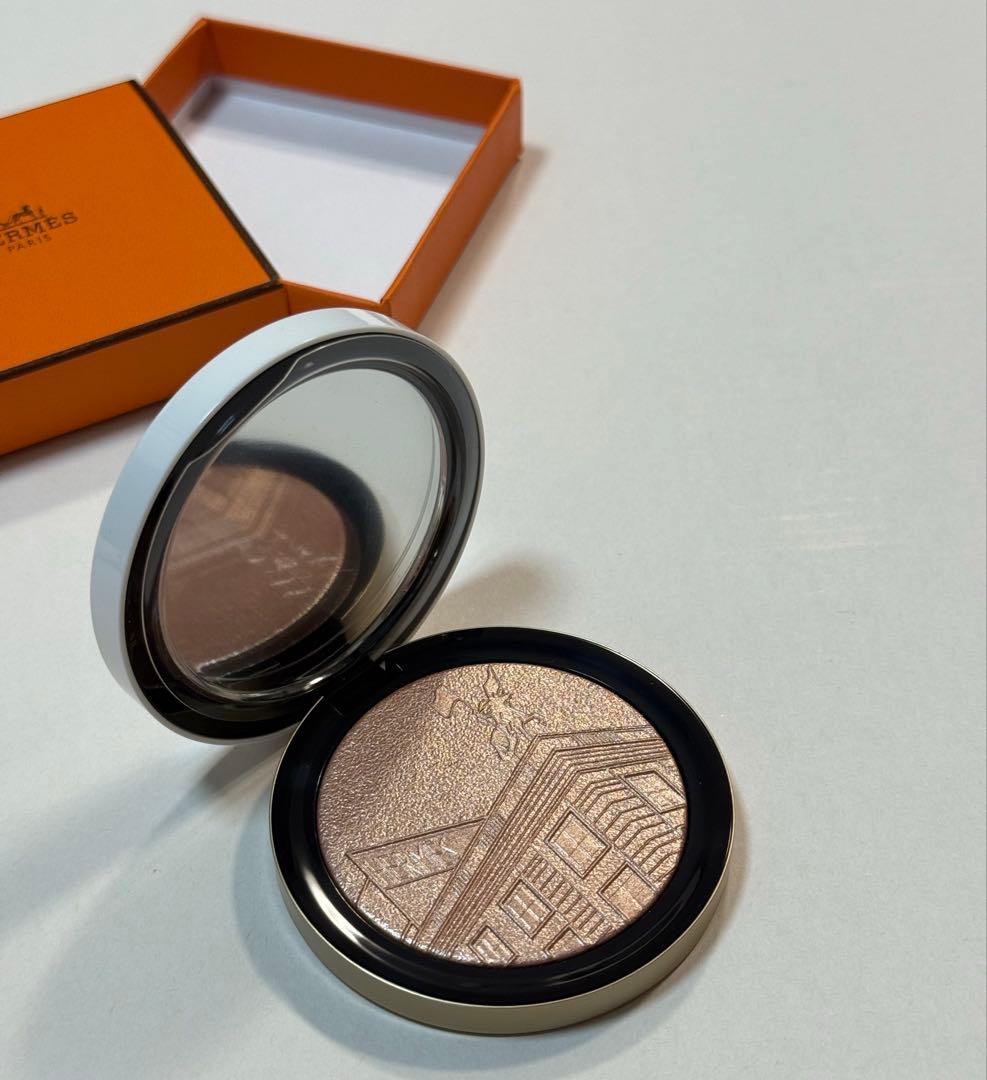 エルメス フェイスパウダー プードル 24 フォーブル ローズゴールド