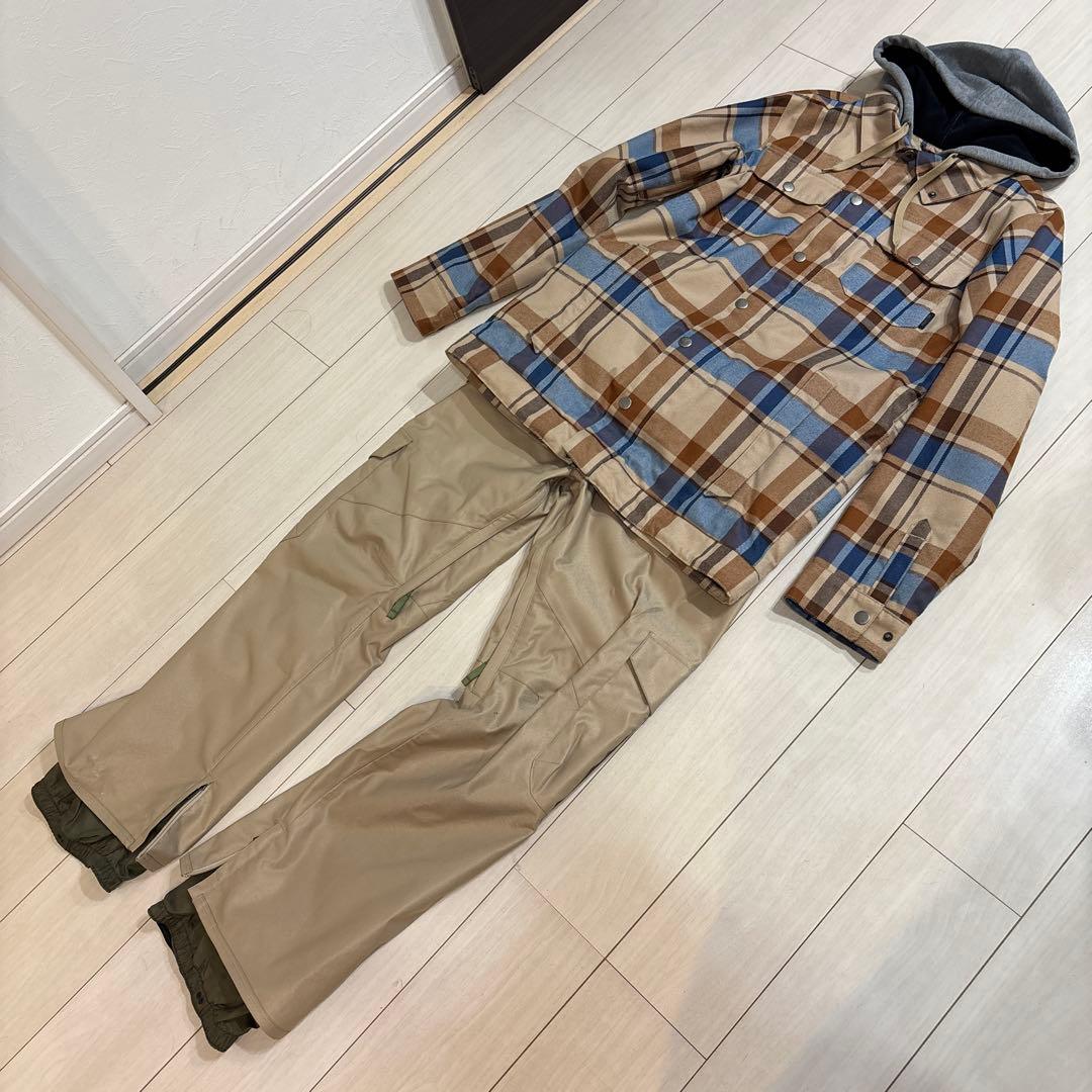 BURTON スノーボードウェア S/M マルチカラーバートン上下セット